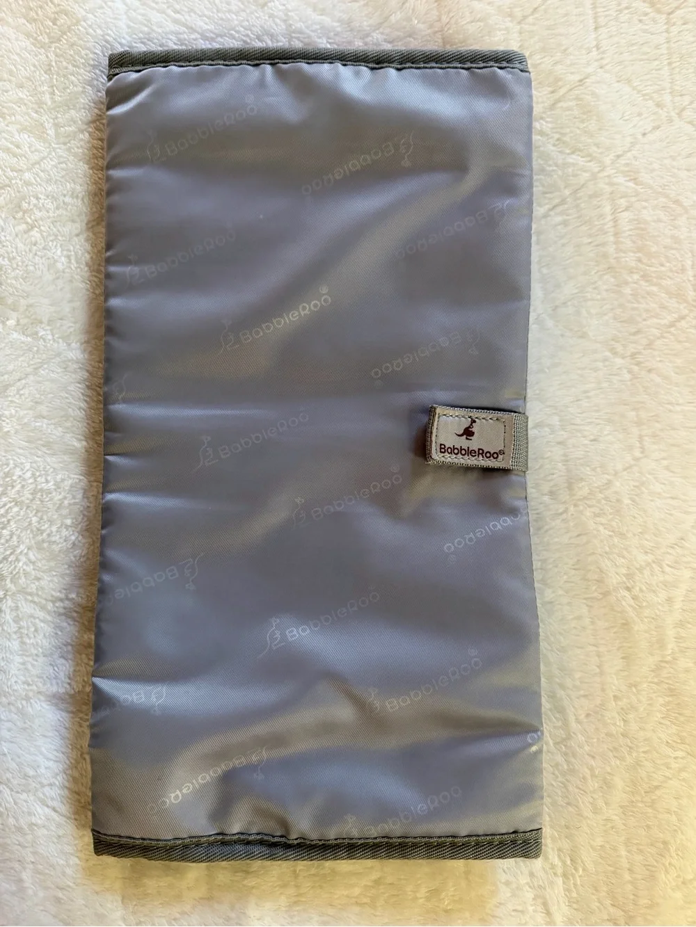 BabbleRoo Gray Diaper Bag Backpack Changing Pad Stroller Straps‎ Pacifier Case